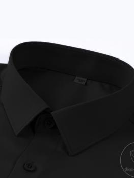 Áo Sơ Mi Sợi Tre Màu Đen Cao Cấp TGSM03